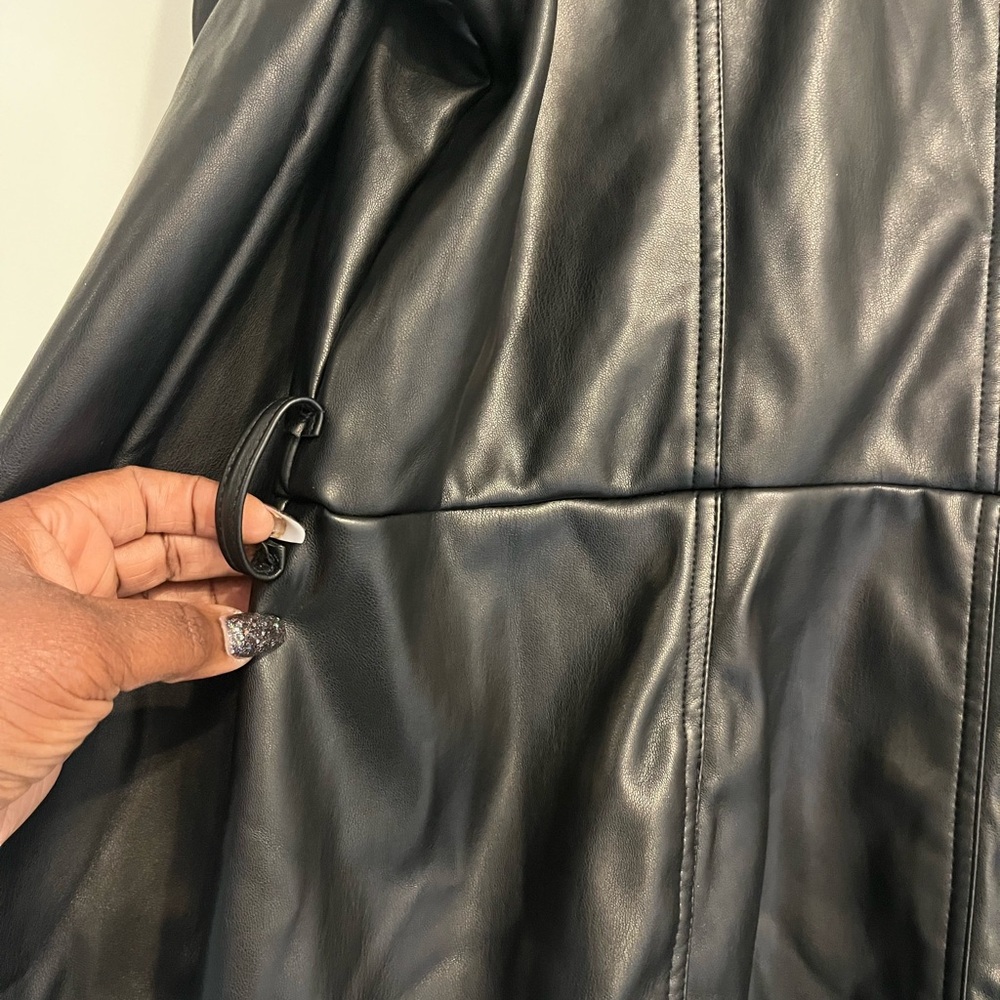 NWT Faux Leather Romper - Picture 4 of 5